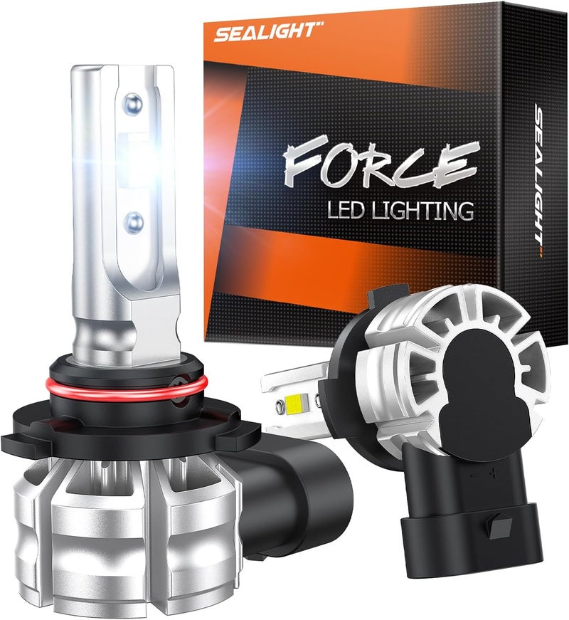 SEALIGHT H10 9140 9145 LED Fog Light Bulbs or DRL, 10000LM Strong Penetration H10 LED Fog Lights 9145 LED Bulb 6500K White 600% Brightness H10 Fog Light Bulbs for Car, 3 Mins Plug & Play, Pack of 2 - Image 1